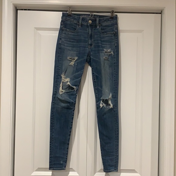 Distressed Hi-Rise Jegging - Picture 1 of 3